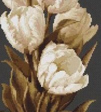 Оригинал схемы вышивки «тюльпаны» (№42150)