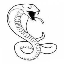 Схема вышивки «Змея - символ 2013 года»