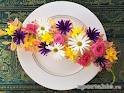 Схема вышивки «цветы на тарелке»