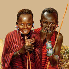Схема вышивки «Дети Африки»