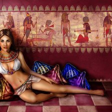 Оригинал схемы вышивки «египтянка» (№50114)