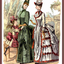 Схема вышивки «дамочки»