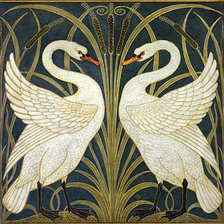 Оригинал схемы вышивки «Лебеди» (№52264)