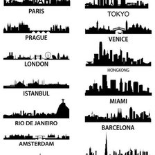 Схема вышивки «города»