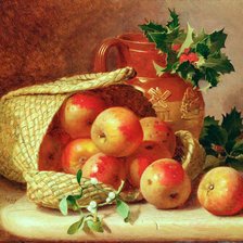 Оригинал схемы вышивки «натюрморт з яблуками» (№52590)
