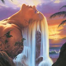 Девушка-водопад