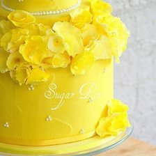 Схема вышивки «Торт с желтым кремом»