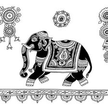 Оригинал схемы вышивки «Слон» (№57182)