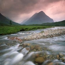 Схема вышивки «Река, долина Гленко, Шотландия»