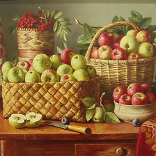 Оригинал схемы вышивки «яблоки» (№69804)
