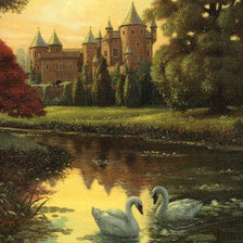 замок у озера