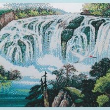 Схема вышивки «водопад»
