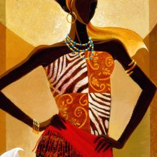 Схема вышивки «африканка»