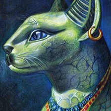 Схема вышивки «египетская кошка»