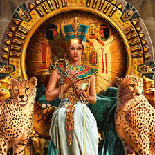 Оригинал схемы вышивки «Царица Египта» (№76610)