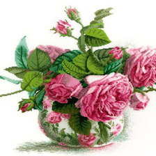 Оригинал схемы вышивки «Розы» (№76894)