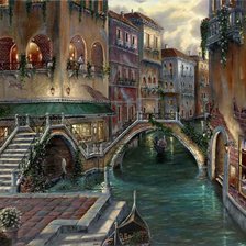 Оригинал схемы вышивки «Venice Romance – Venice, Italy» (№81115)