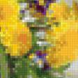 Предпросмотр схемы вышивки «Солнечный букет и лиловые бабочки» (№81571)