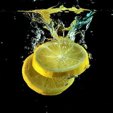 Схема вышивки «Лимон в воде»