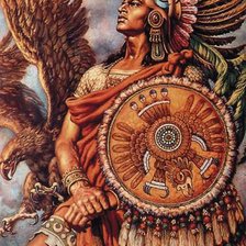 Схема вышивки «Воин ацтеков»