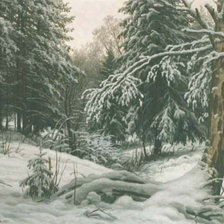 Схема вышивки «Серия "Пейзаж. Зима"»