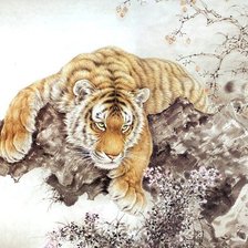 Оригинал схемы вышивки «Тигр» (№84874)