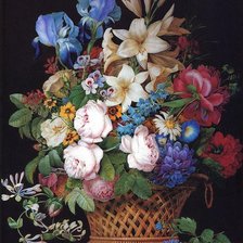 Схема вышивки «Натюрморт цветы»