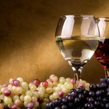 Оригинал схемы вышивки «Вино и виноград» (№90933)