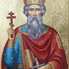 Схема вышивки «икона св. князя владимира»