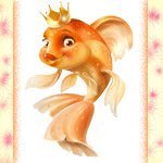 Схема вышивки «Золотая рыбка»