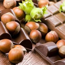 Схема вышивки «Шоколад с орешками»