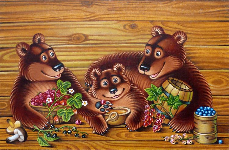Серия "Детское" - животные, медведи - оригинал