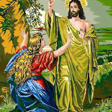 Схема вышивки «Иисус и Мария»