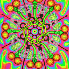 Схема вышивки «LSD-25 Психоделика.»