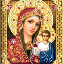 Схема вышивки «Казанская пресвятая Богородица»
