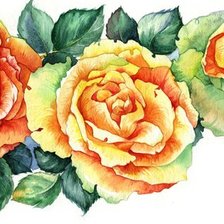 Оригинал схемы вышивки «Розы» (№112292)