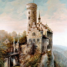 Оригинал схемы вышивки «старый замок  - 2» (№113612)