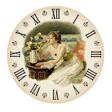 Оригинал схемы вышивки «часы» (№115763)