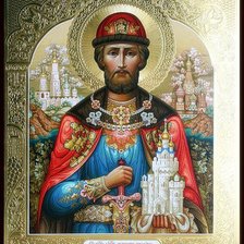 Схема вышивки «Икона Св.Дмитрия Донского»