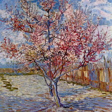 Схема вышивки «По картине художника".Персиковое дерево в цветке"Винцент Ван Гог»