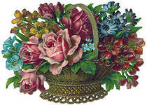 Оригинал схемы вышивки «корзина с цветами» (№127074)