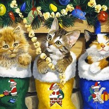 Рождественские котята