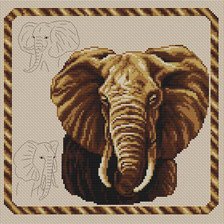 Схема вышивки «Слон»