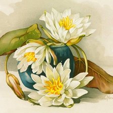 Оригинал схемы вышивки «цветы» (№134495)