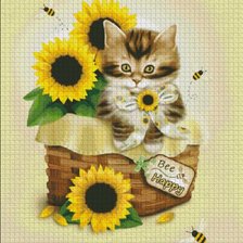 Схема вышивки «Bee Happy»