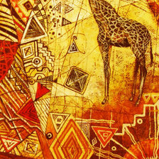 Оригинал схемы вышивки «Африка триптих 3» (№136490)