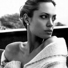Схема вышивки «Анджелина  Джоли»