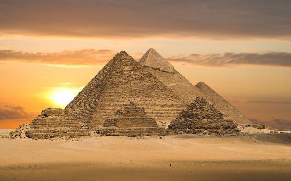 пирамиды - пустыня - оригинал