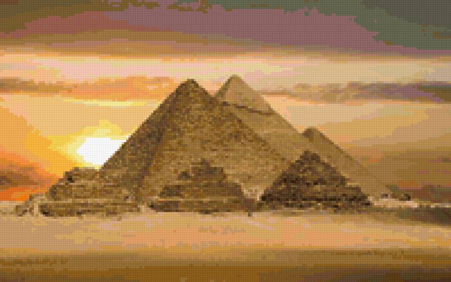 пирамиды - пустыня - предпросмотр