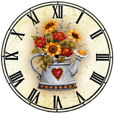 Оригинал схемы вышивки «Часы для кухни» (№151359)